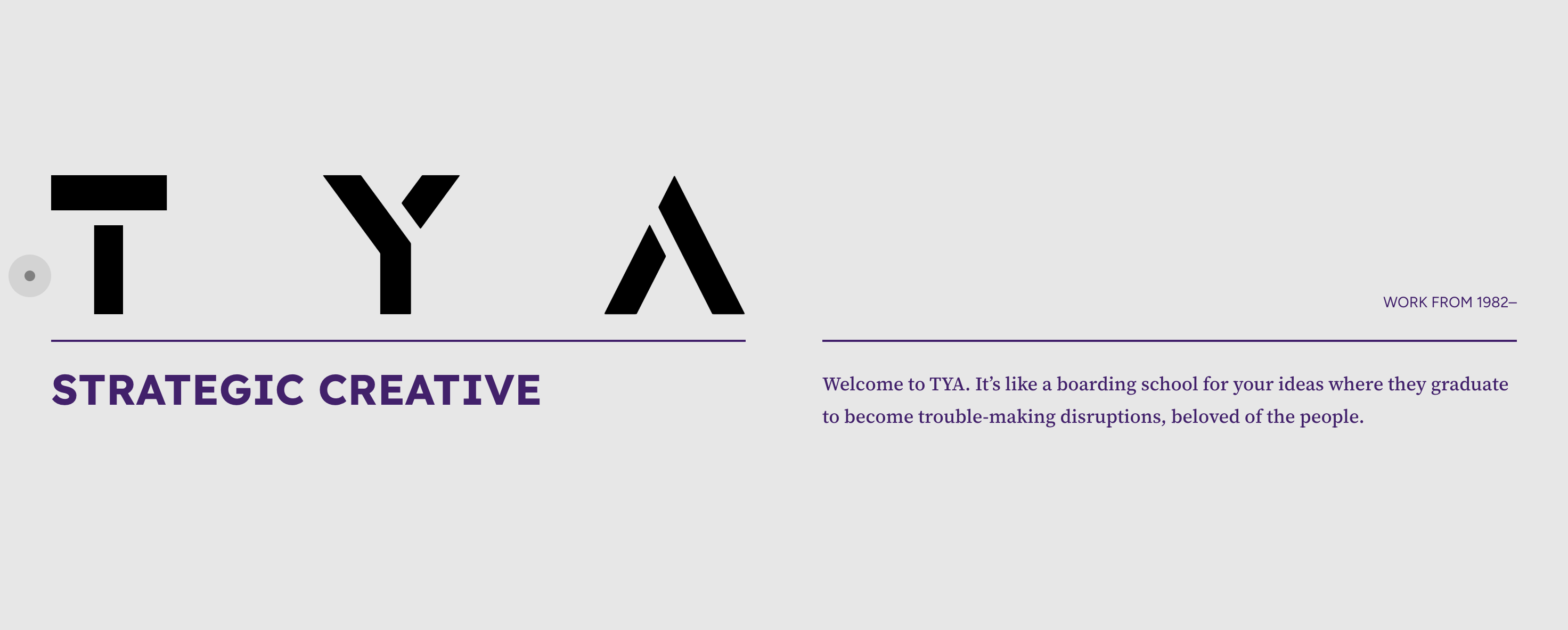 Tya Sign OUR WORK 2 - TYA